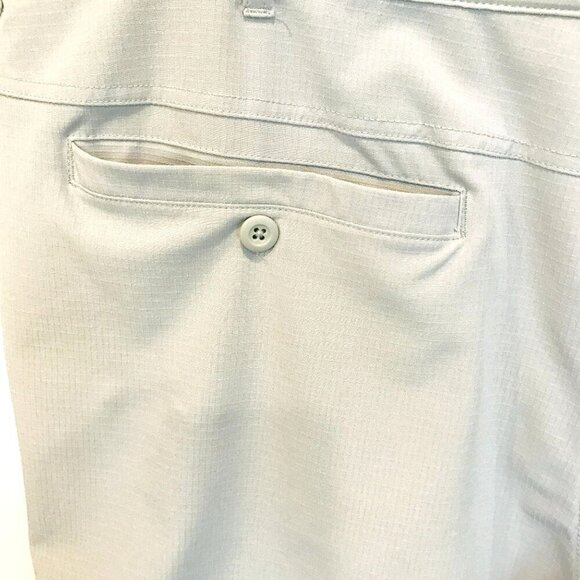 George Men's Flat Front Bermuda Golf Shorts Size 40 in Light Gray Activewear - Picture 8 of 14
